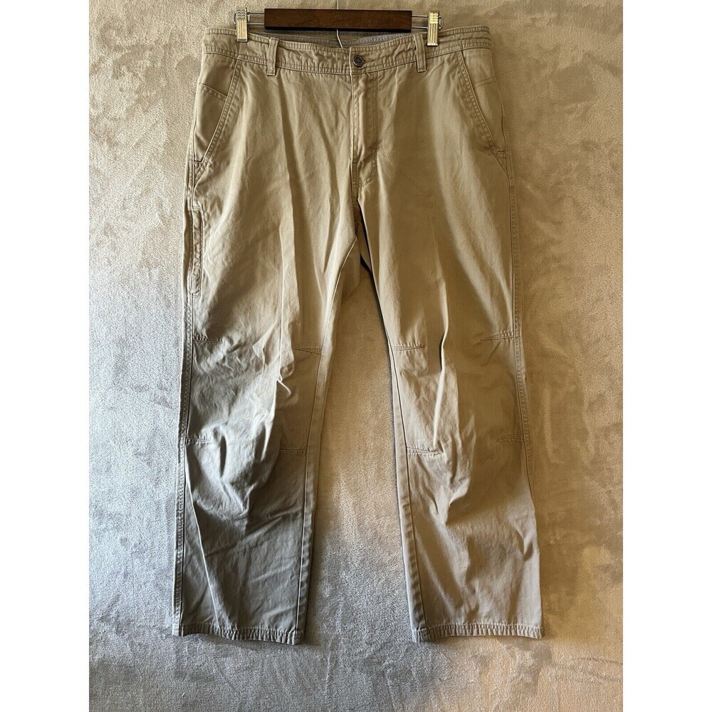 Columbia Pants Men's 36 X 32 Beige‎ Khaki Thick Cotton Straight Leg Outdoor
